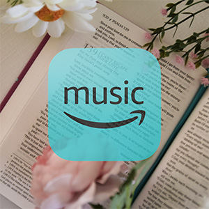 Amazon Music logo on top of the single cover for Psalm 139 (I Can't Escape Your Love)