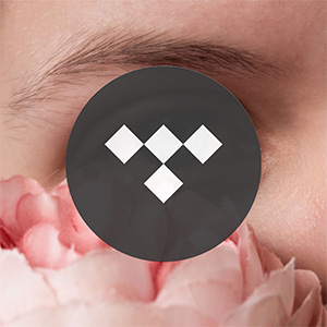 TIDAL logo on top of the single cover for Open My Eyes