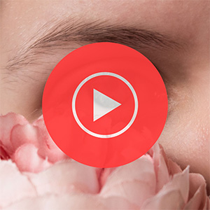 The YouTube Music logo on top on the single cover for Open My Eyes